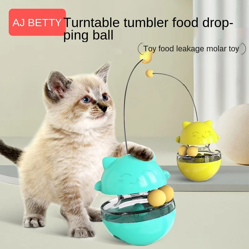 

Tumbler Funny Cat Food Dropping Ball Snack Leakage Food Feeder Pet Cat Intelligence Toy Dog Puzzle Relieving Boredom