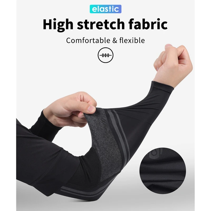 

WEST BIKING Cycling Sleeve Sports Arm Sleeve Sun Protection UV Arm Sleeves Ice Fabric Breathable Running Cycling Arm Warmers