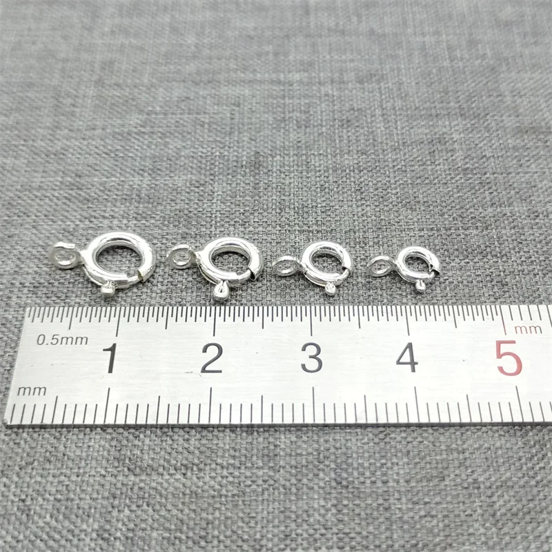 20 шт. пружинные кольца из серебра 925 пробы застежки 5 мм 6 7 8 для браслета ожерелья |
