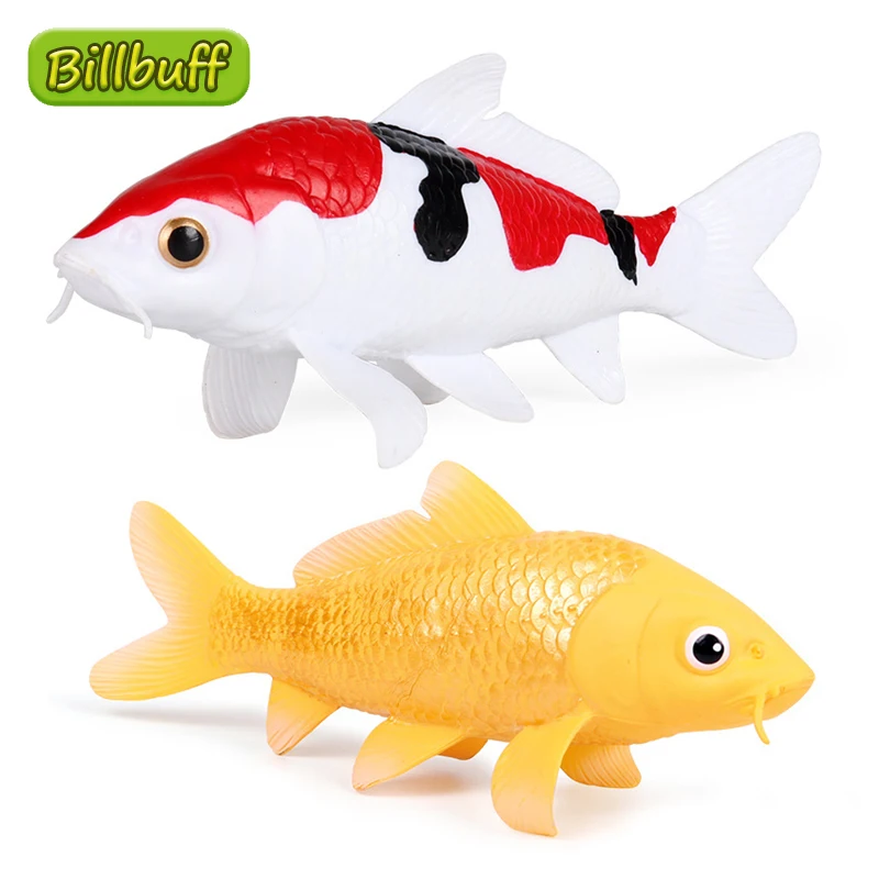 

Имитация искусственных пресноводных рыб, модели животных, наборы фигурок на карпа, Ранняя образовательная игрушка для детей, рождественски...