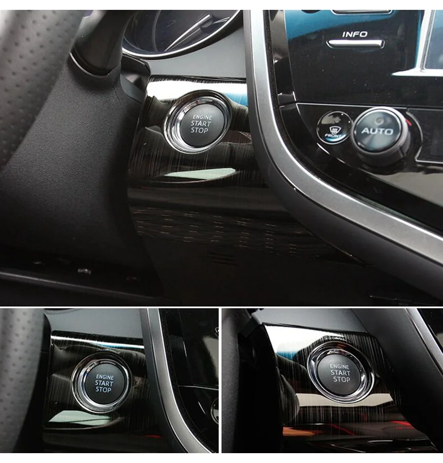 Аксессуары для интерьера старт Стоп двигателя кнопка рамка ключа корпус рамы