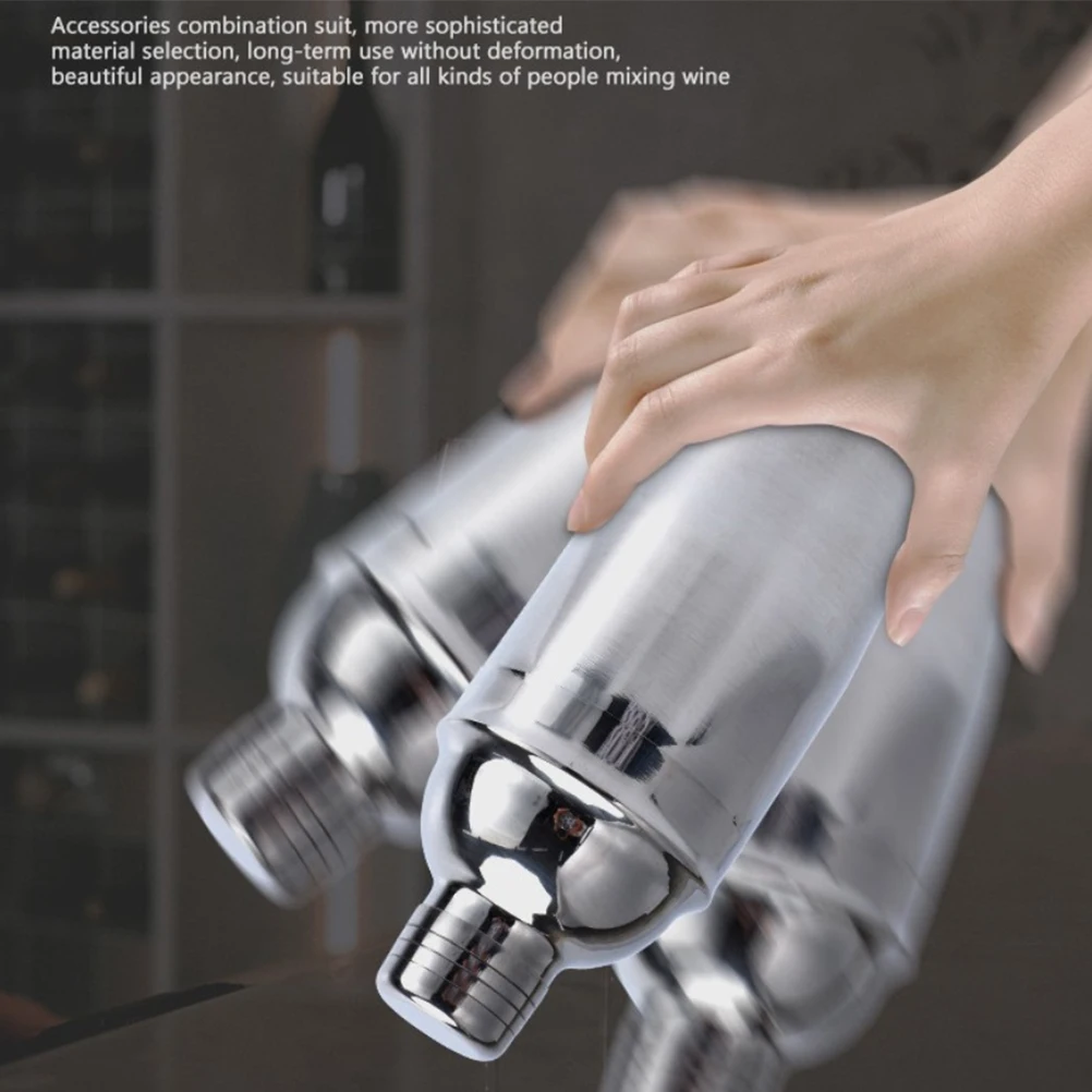 Шейкер для коктейлей комплект из 10 предметов Бармен Комплект с подставкой