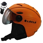 Очки LOCLE, шлем для катания на лыжах, сертификация CE, защитный шлем для катания на коньках, скейтборде, лыжах, сноуборде, шлем из поликарбоната и пенополистирола