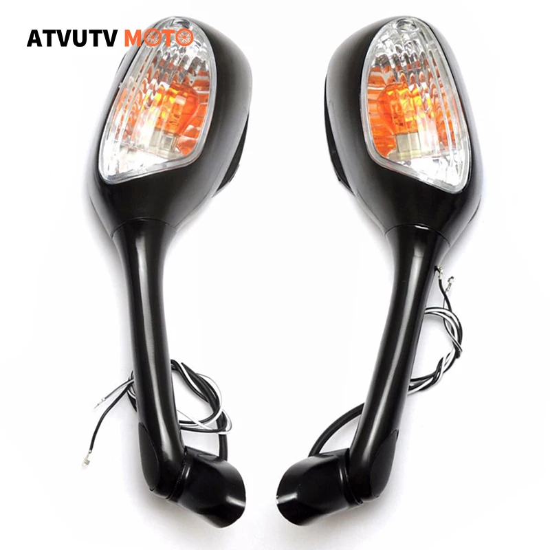 Мотоциклетное зеркало заднего вида со светодиодными лампами для Suzuki Gsx-r 600 750 1000