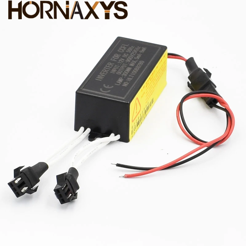 1Pcs DC 12V to 900V CCFL Inverter Male Connection For Angel Eyes E46 E39 E53 Driver Projector Lens Light Ballast Box - купить по