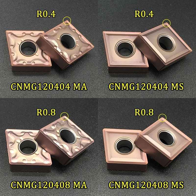CNMG120404 CNMG120408 MA MS VP15TF высококачественные твердосплавные вставки внешний токарный станок с ЧПУ Инструменты CNMG 120404 120408 режущий инструмент