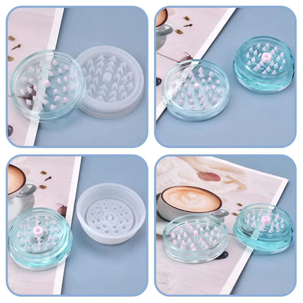 

Silicone Epoxy Resin Mold DIY Leaf Herbal Herb Grinder Crusher Mould New Spice Wholesale W0Y6