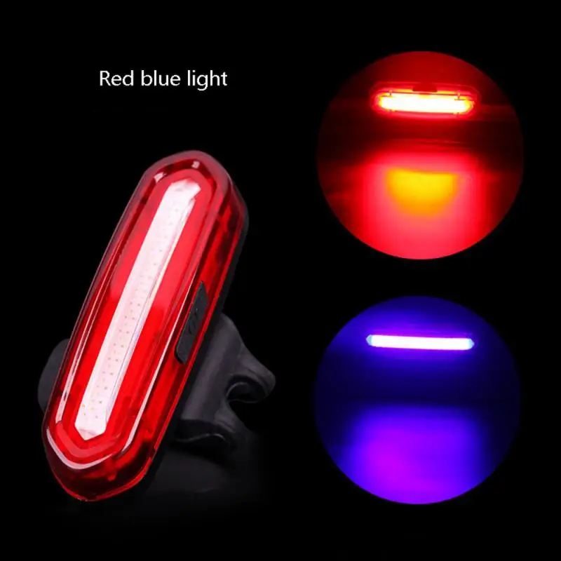 120 Lumens USB Bike Tail Light Rechargeable Powerful LED Bicycle Rear Night Riding Day Wolf Star Warning For Cycling | Спорт и