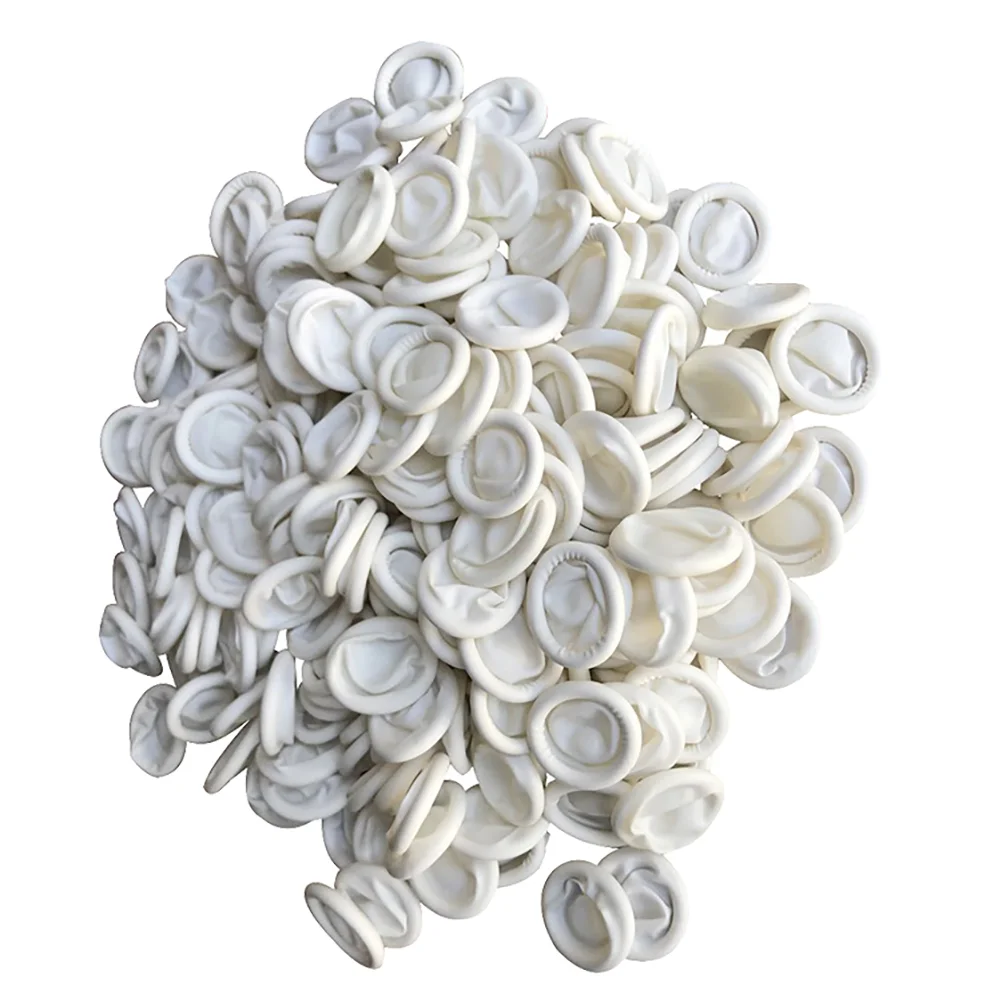 

1 упаковка одноразовых напальчников, латексные антистатические напальчники для салона красоты