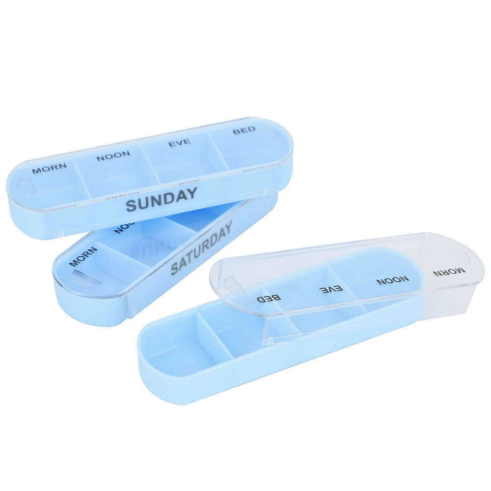 

Pill Case Organizer Tablet Holder 7 day Week Medicine Tablet Drug Holder Storage Box Pillbox Case Organizer Container Kit