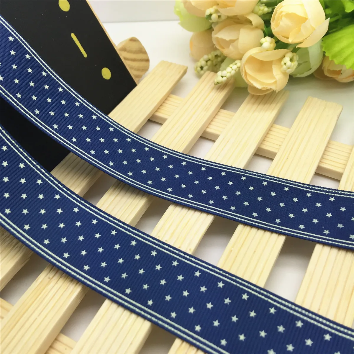 Новинка DIY 5 ярдов 1 'ཕ мм лента с принтом в виде маленькой звезды корсажная для