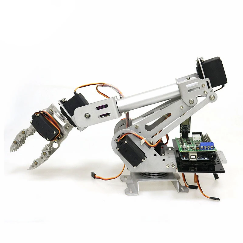 Беспроводной робот-рычаг 7DOF с Wi-Fi управлением полностью металлический захватом +