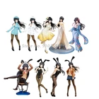 Аниме-фигурка раскаля не мечтает кролика, сакажима Май, вязаное платье, экшн-фигурка из ПВХ, коллекционная игрушка, модель, кукла в подарок, 25 см