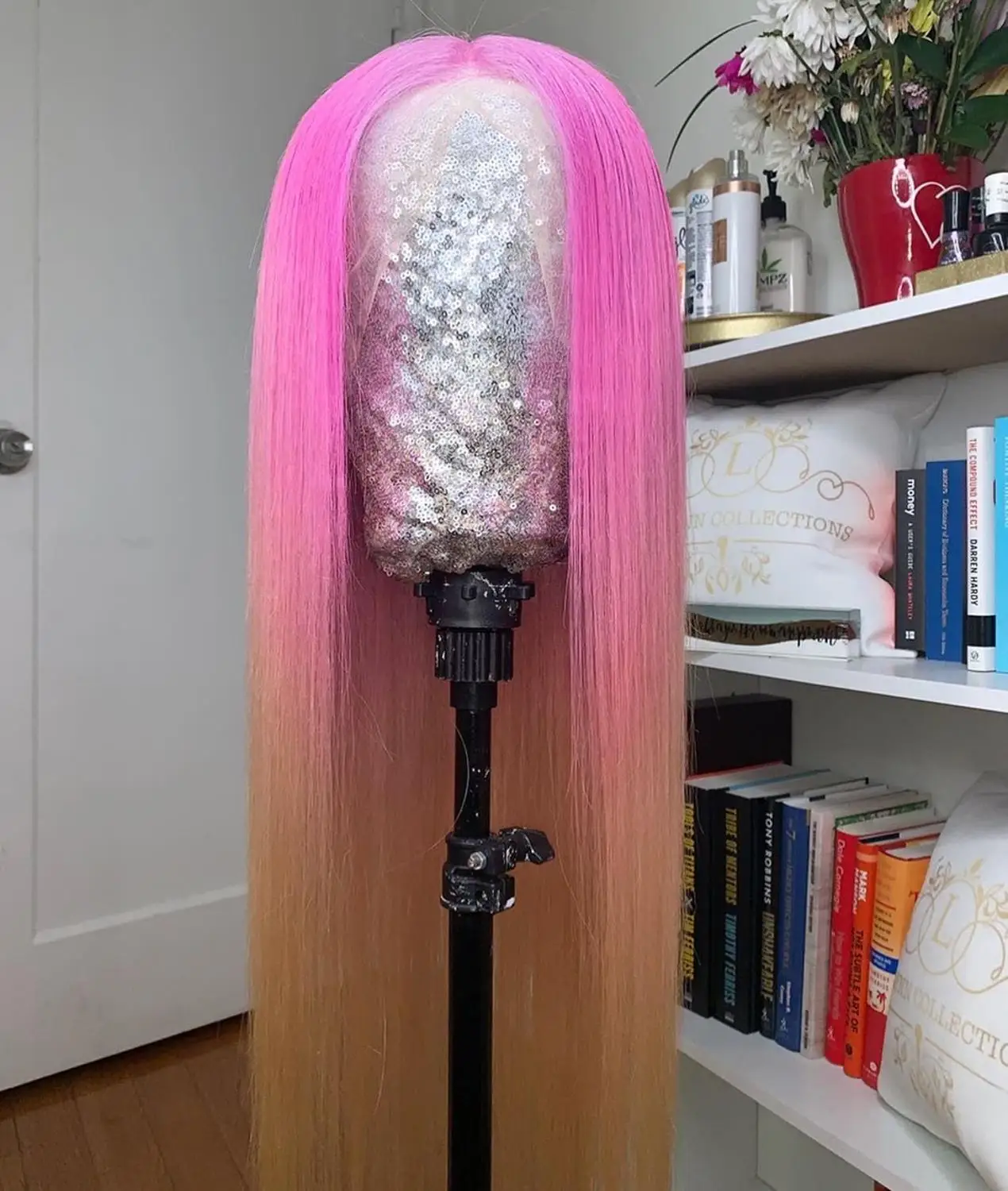 613 Цвет кружево средняя часть парик человеческих волос парики для женщин