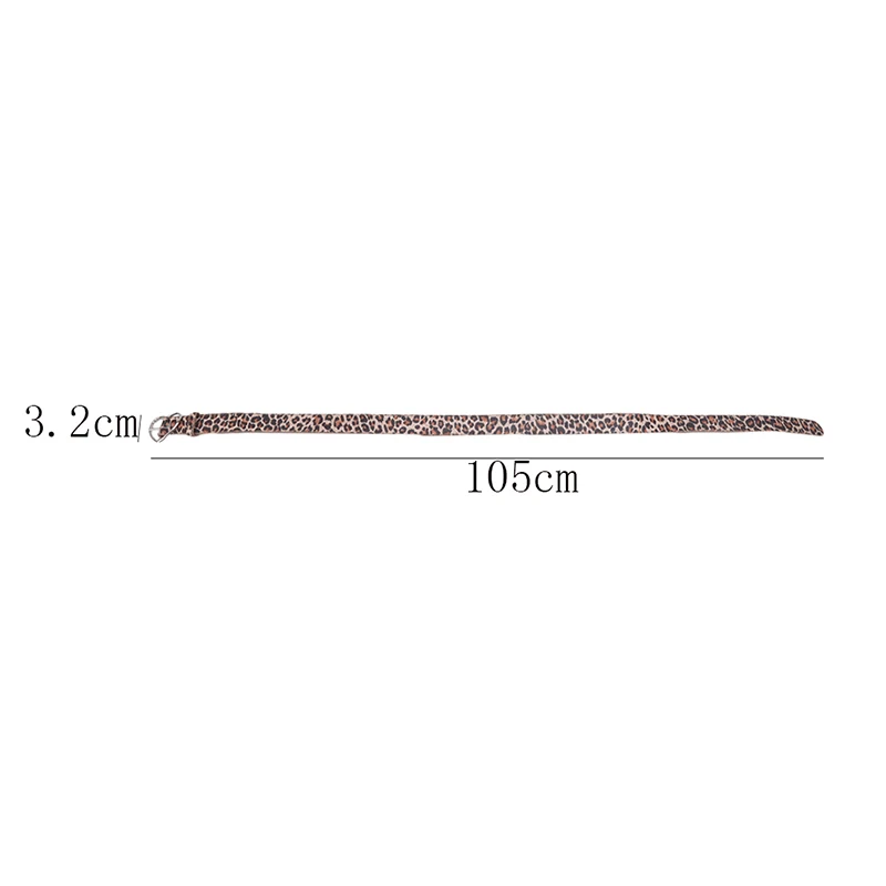 

New Sweetheart Buckle With Adjustable Ladies Luxury Brand Leopard Cute Heart-shaped Thin Belt High Quality Punk Fashion Belts