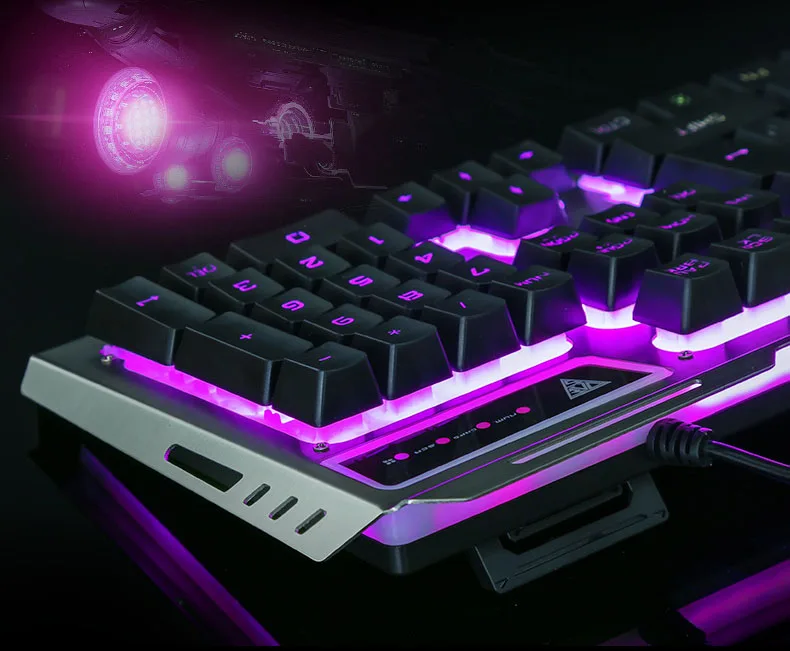 Проводная USB интерфейс механическая клавиатура мышь набор для домашнего офиса