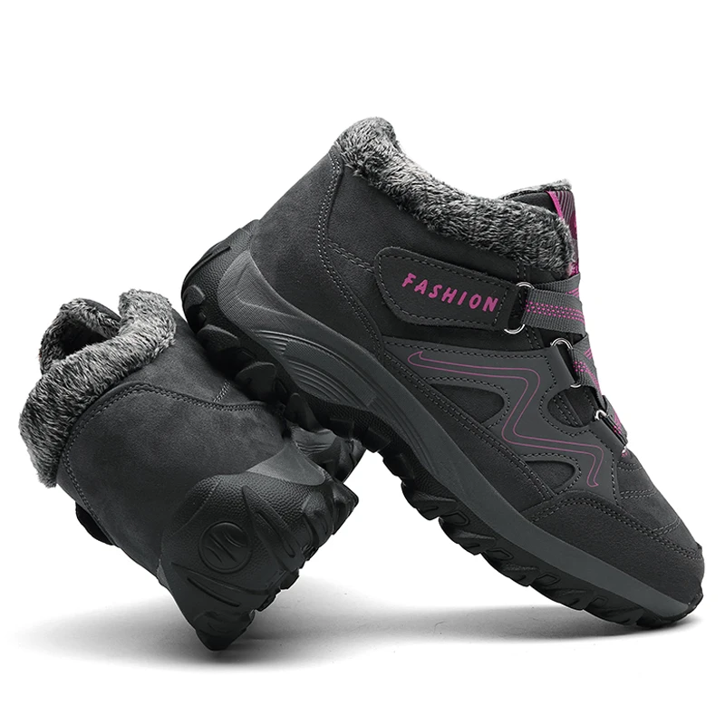 ALCUBIEREE зимние женские ботильоны уличные теплые ботинки для женщин Короткие