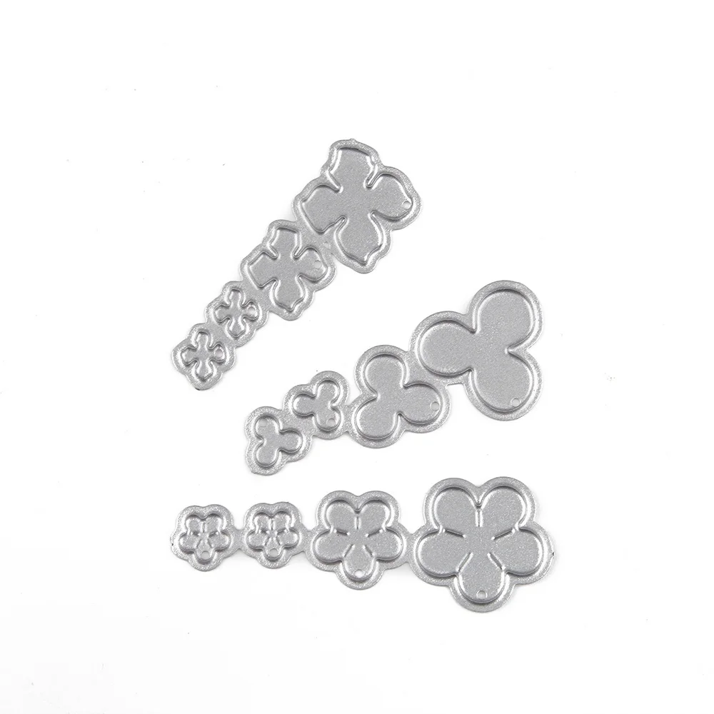 Металлические Вырубные штампы вырезанные формы цветы 4 Скрапбукинг Бумага