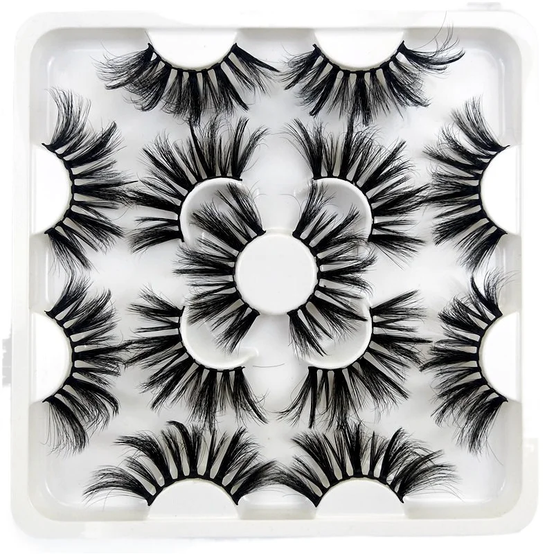 

Heyprincess 7/10 Pairs Faux Mink Eyelashes 25mm Lashes Fluffy Messy 3d Mink Lashes Wholesale Natural False Eyelashes Extension