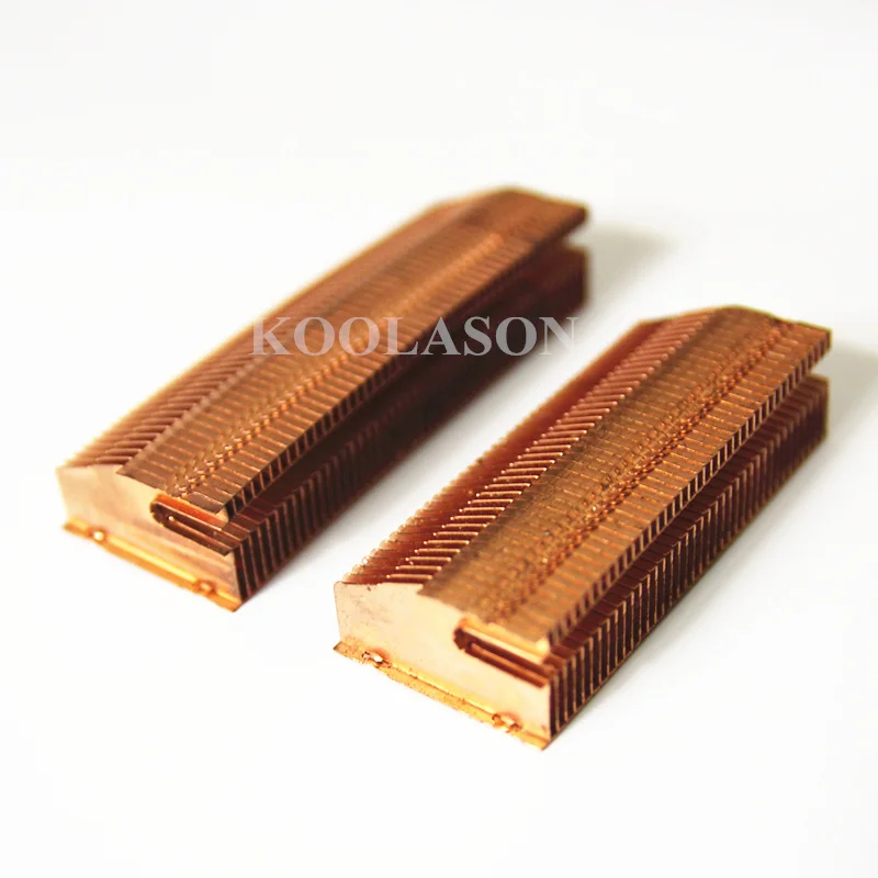 KOOLASON 53*22*12 мм DIY Ноутбуки PC процессор радиатор охлаждения кулер Чистая медь ребра теплоотвод сетка радиатор