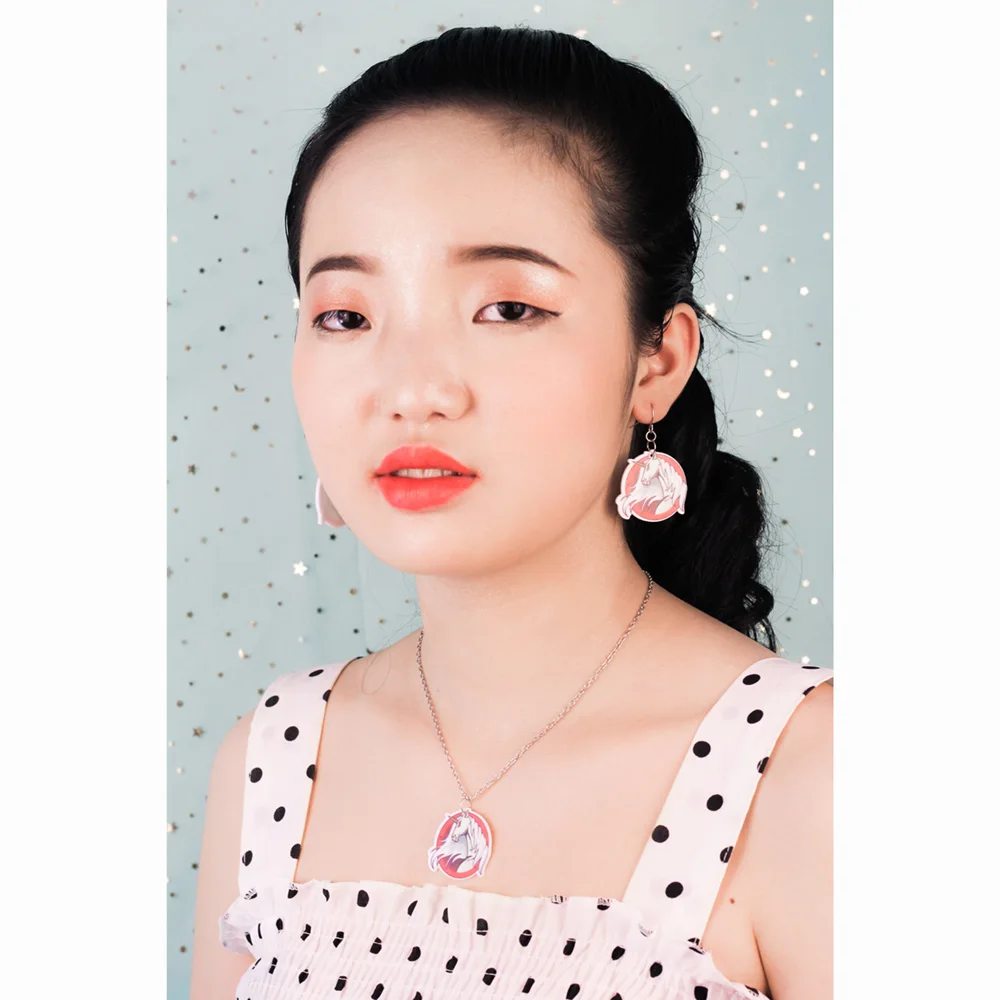 2019 модные подарки для девочек ювелирные изделия крутые серые единороги серьги