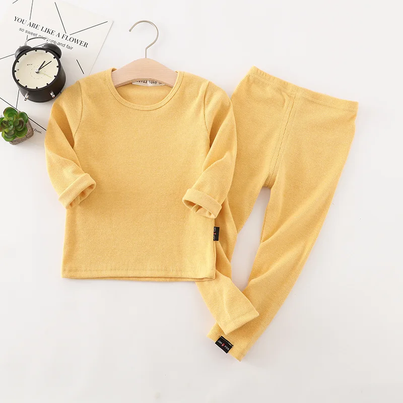 

Baby Kids Pajamas Suits Girls Cotton Home Clothes Spring Children Clothing Boys Sleepwear Long Sleeve Pijamas Tops+Pants 2pcs