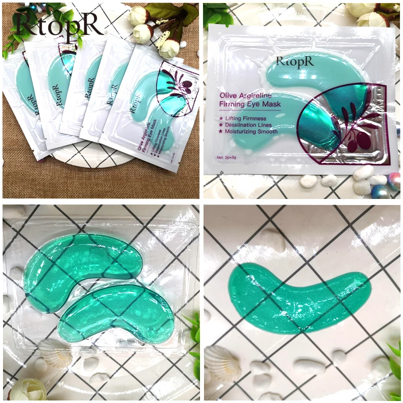 

5/10 Pieces Olive Collagen Eye Mask Skin Care Eliminate Dark Circles Firming Anti Aging Eye Bag Dark Circles Puffiness Eye Care