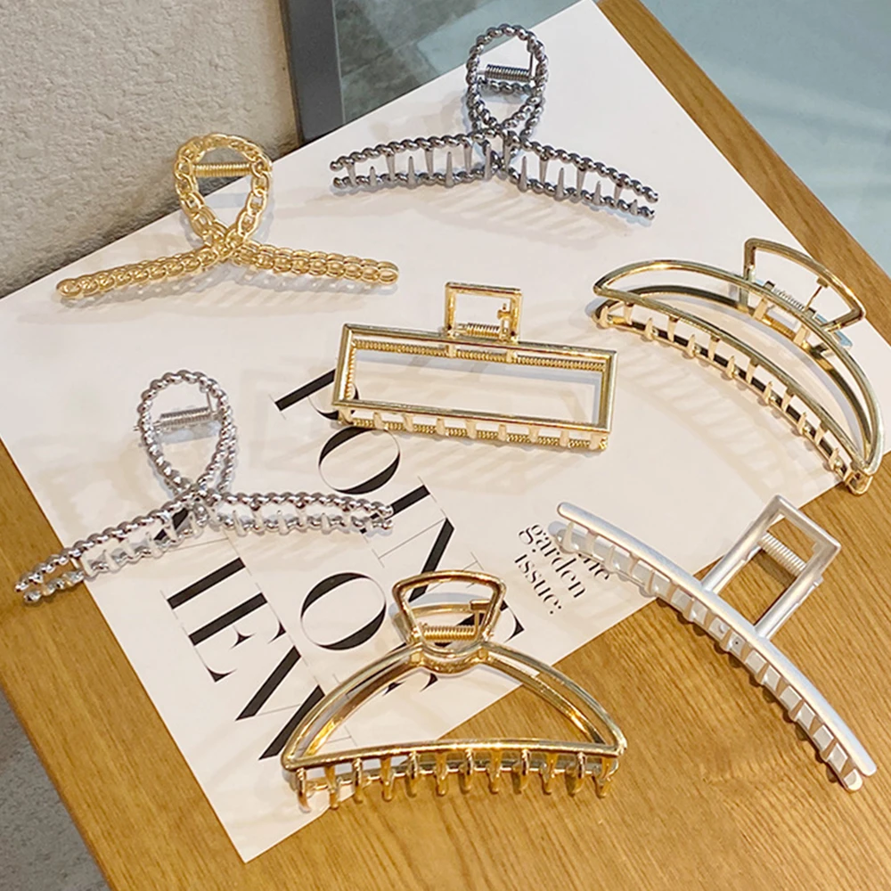 Женские металлические когти для волос аксессуары шикарные заколки женские