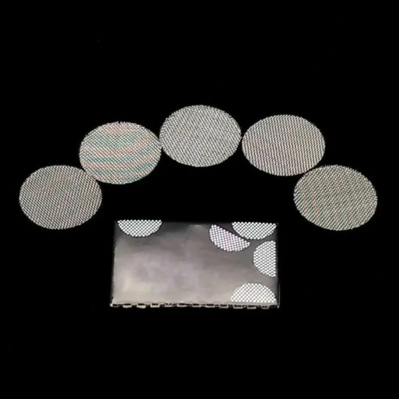 100Pcs Multifunctional Hookah Water Pipe Stainless Steel Tobacco Smoking Accessorie Metal Filters Smoke Screen Gauze |