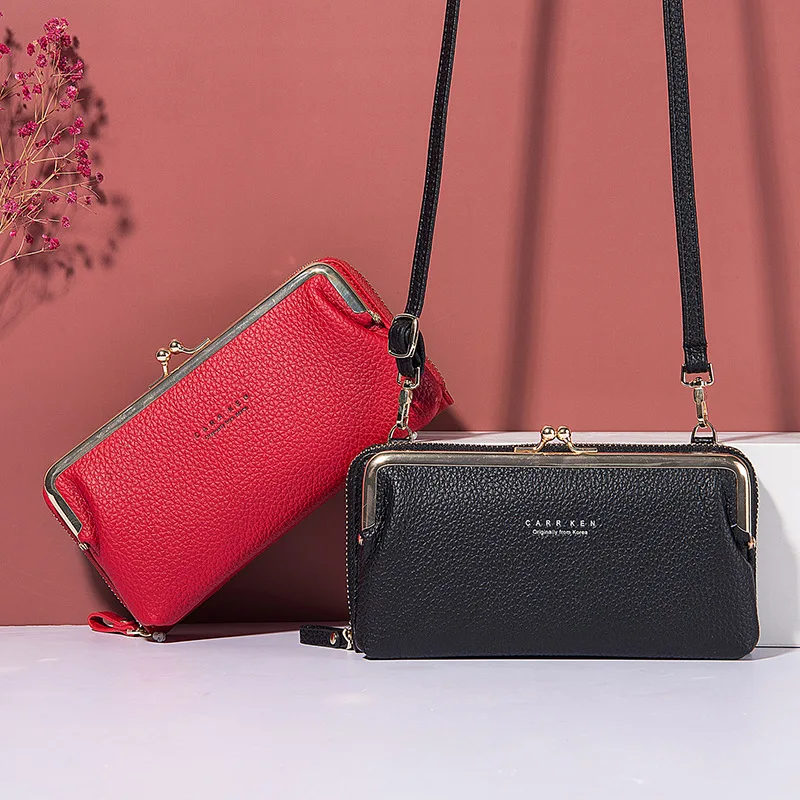 

Ladies Bag Soft Leather Cell Phone Pocket Ladies Small Shoulder Bags Women Crossbody Messenger Bag Sac Purse Female Bolsa