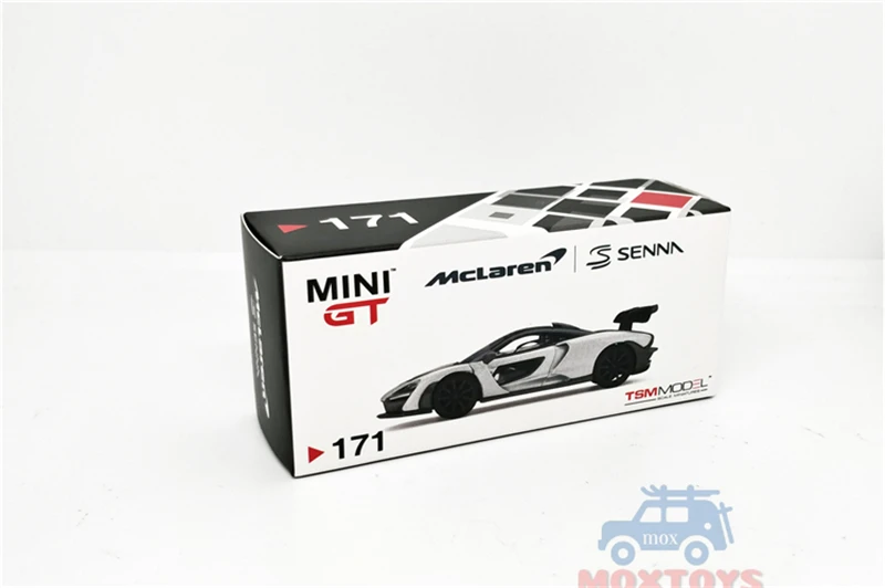 

MINI GT 1:64 McLaren Senna Silver Diecast Model Car