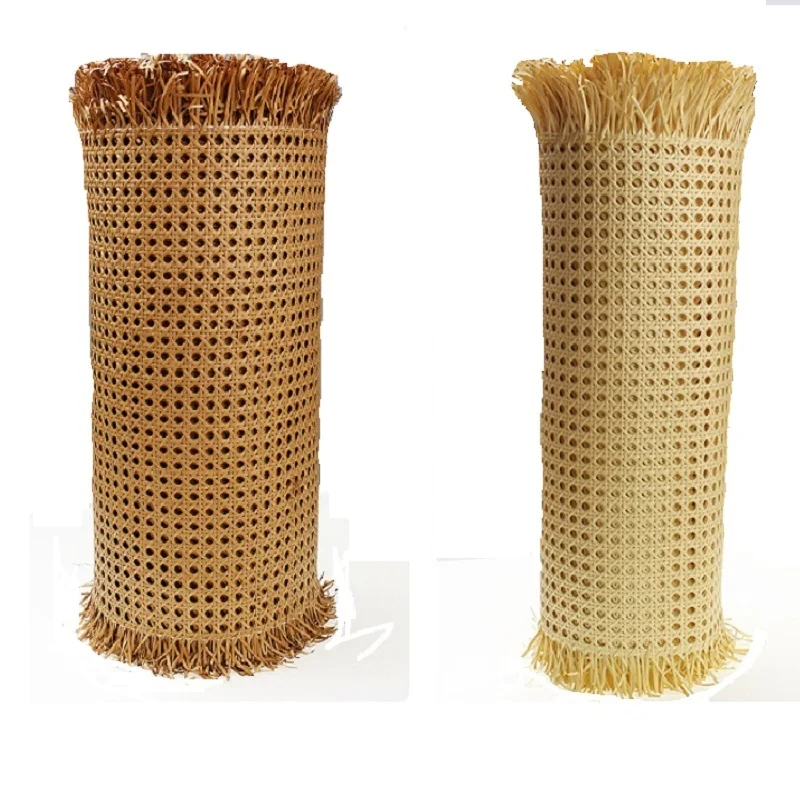 

40cm/45/50cm 2-3meters PE Plastic Artificial Rattan Webbing Cane Webbing Roll for Outdoor Furniture Table Chair Home Decoration