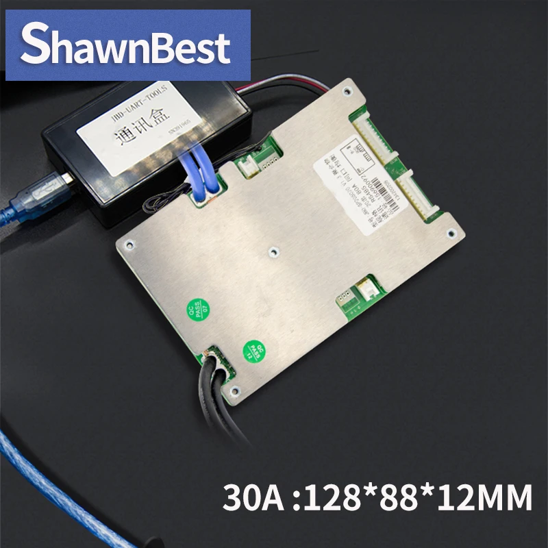 Интеллектуальный bluetooth bms 30 А 40 50 60 Lifepo4 в порт общего назначения 72 В литиевая
