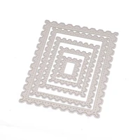 5pcs laced rectangle frame set metal cutting dies for scrapbooking diy photo album card making decorative stencil new 2020