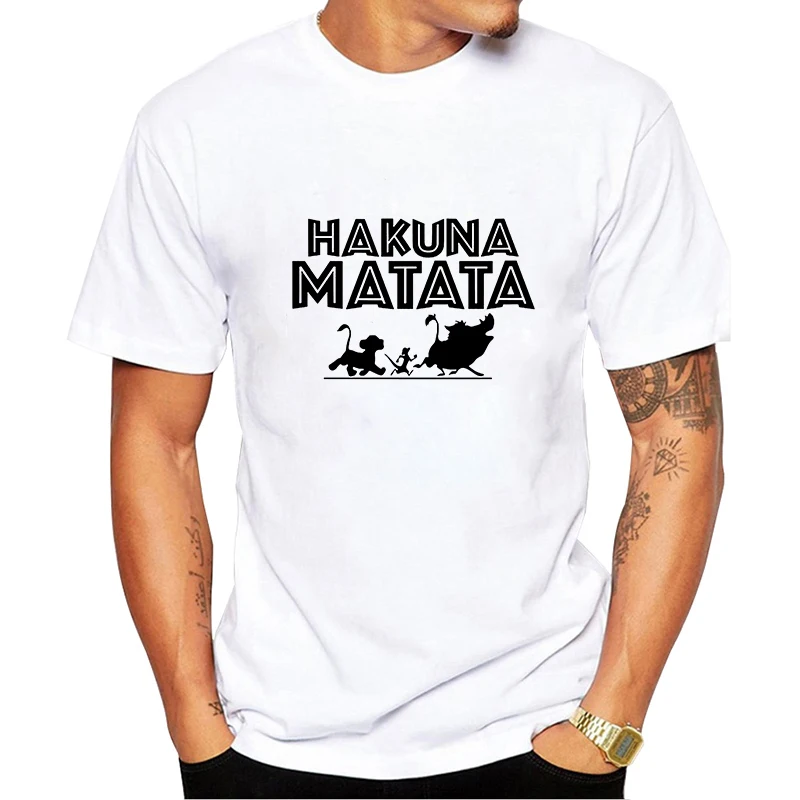 Эффектная мужская одежда HAKUNA MATATA 2019 фильм Король Лев Симба лучший друг Харадзюку