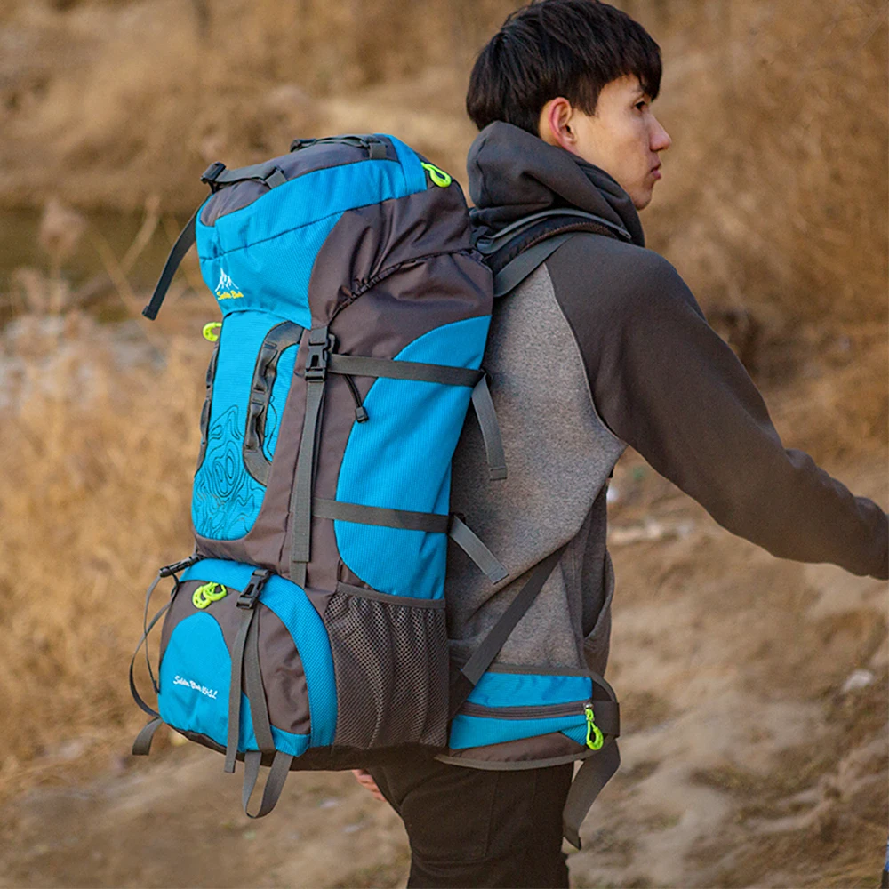 

Lixada Travel Backpack 70L Camping Hiking Backpack Large Capacity Mountaineering Pack Waterproof Travel Backpack Travel Bag
