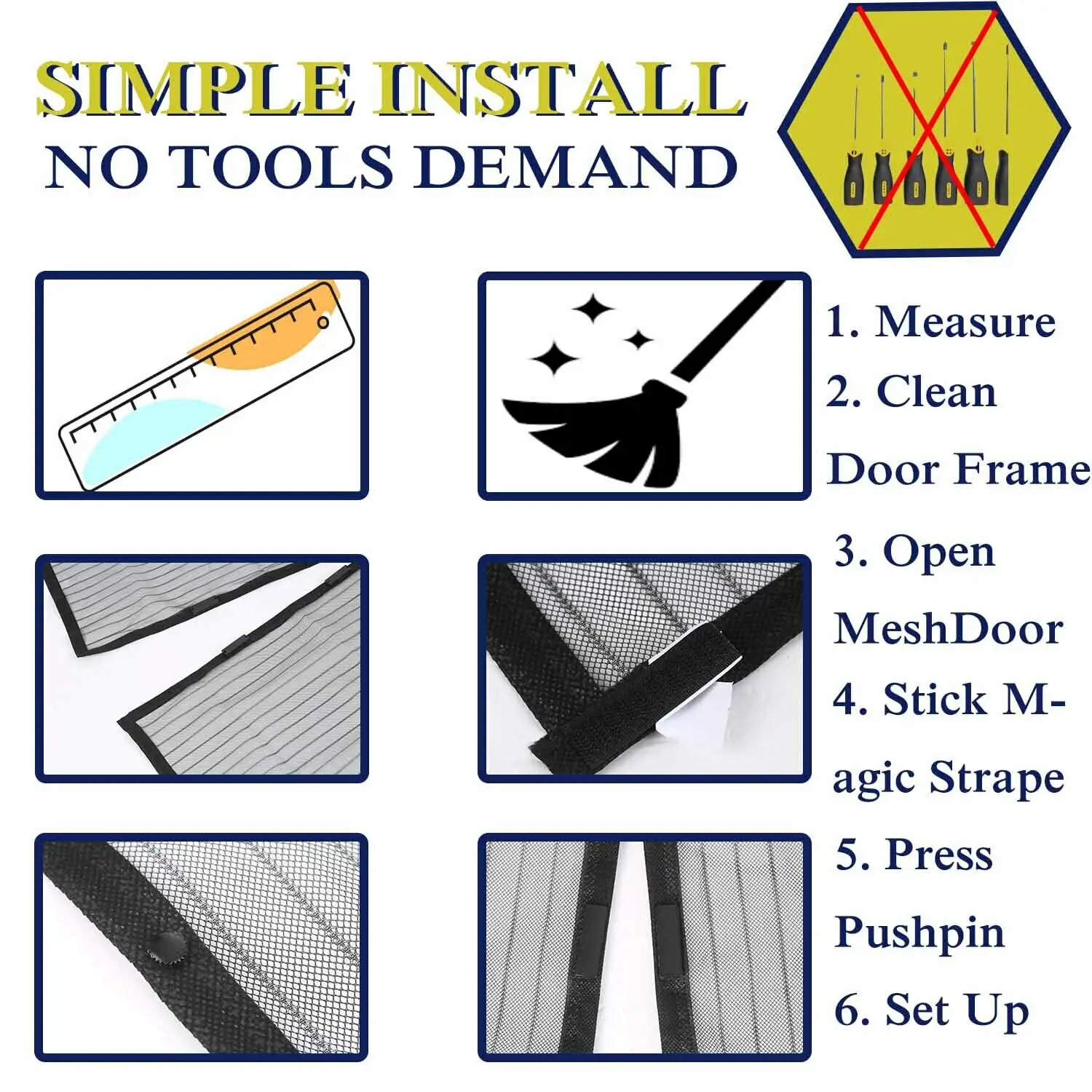 Магнитная противомоскитная сетка для дверей антимоскитная насекомые мухи жуки