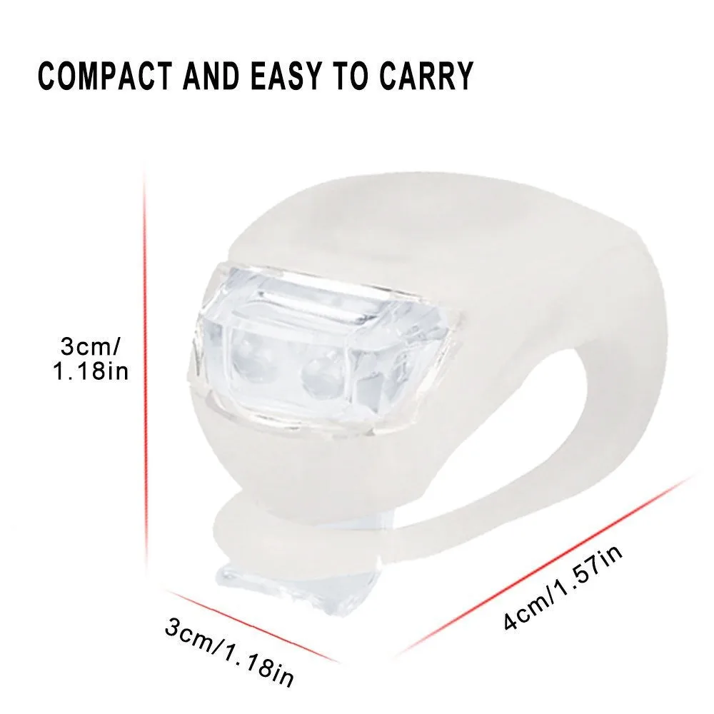 6 шт. велосипедный передний светильник силиконовый светодиодный на переднее и