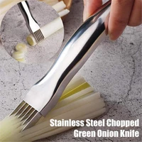 multifunctional stainless steel onion slicer chopped knife potatoes vegetable cutter scallion shred knife kitchen lazy tools