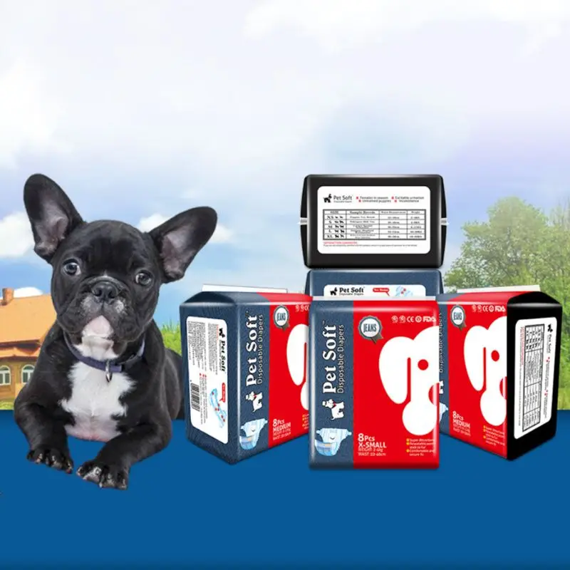 Новые классные подгузники для собак женские собаки физиологические