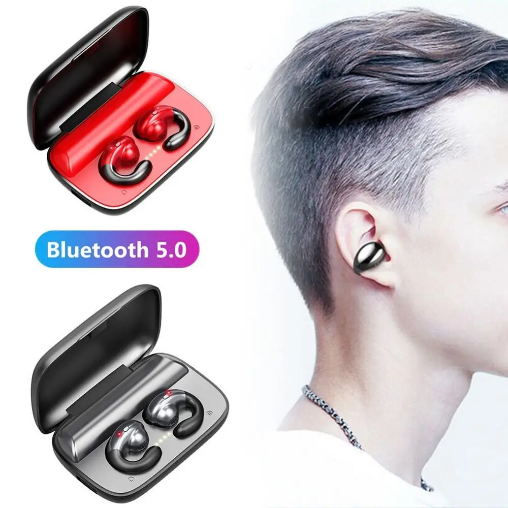 

S19 Bone Conduction TWS Bluetooth 5.0 Handsfree HiFi sound quality Wireless Earphones Sport Earbuds Longtime Standby