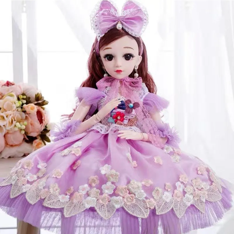 Новинка 60 см BJD куклы 3D глаза свадебное платье одежда шарнирная девушка Кукла