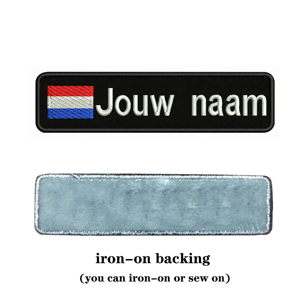 Голландский Флаг Нидерланды 10х2 5 см вышивка под заказ имя заплатка с текстом