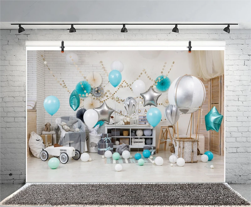 Детский фон для фотосъемки новорожденных вечерние ринка в честь Дня Рождения