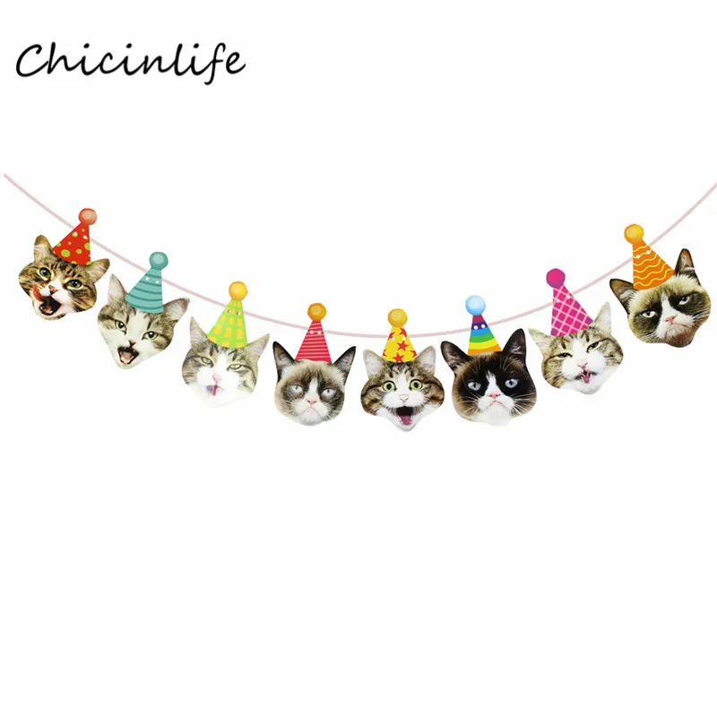 Флаг для домашних животных Chicinlife баннер тарелка украшение на день рождения