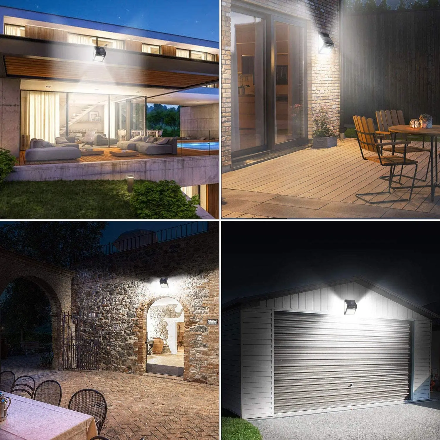 

222 LED Solar Light Outdoor Waterproof 4 Mode Sunlight Powered PIR Motion Sensor Durable Lamp For Street Wall Pool Garden Decor