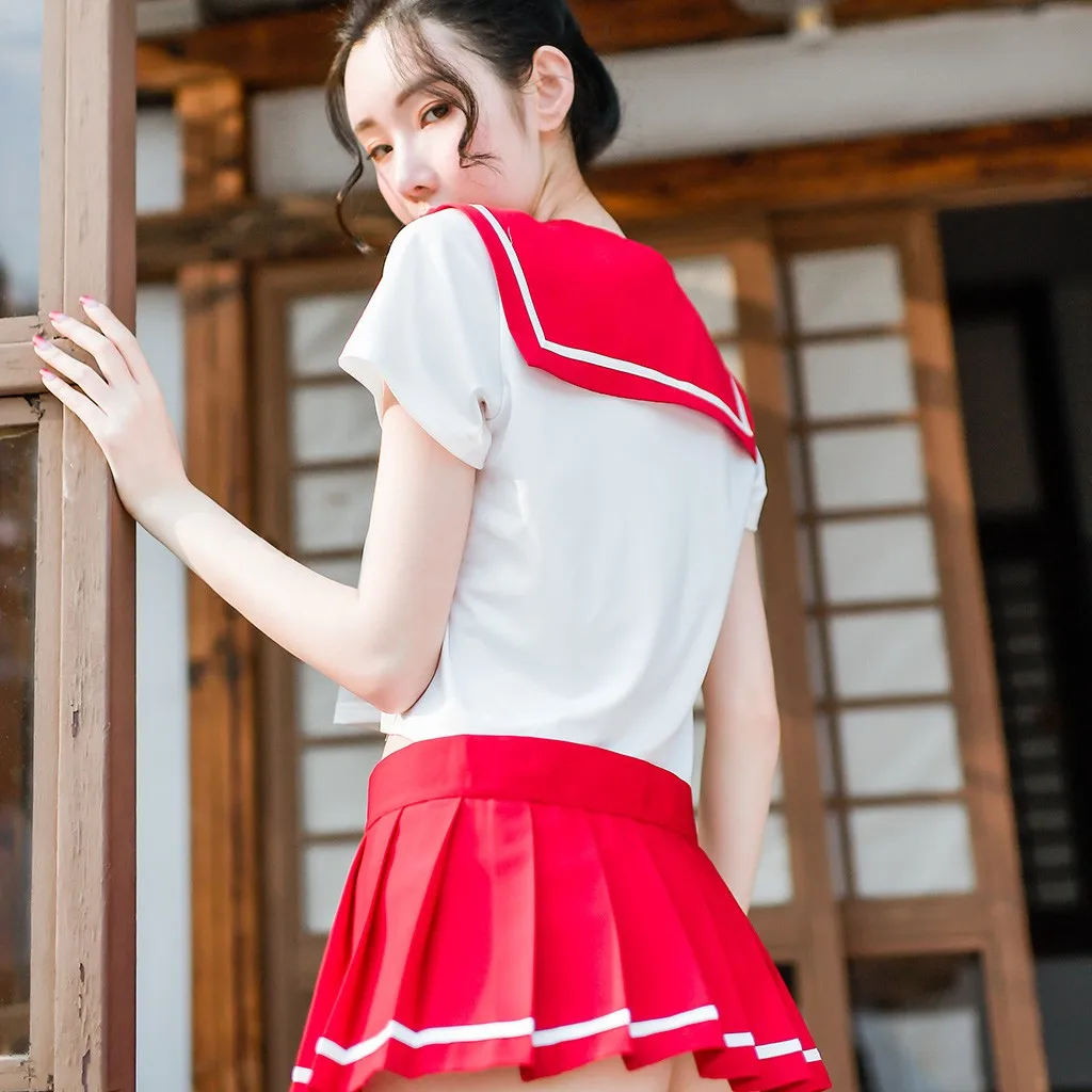 

Sexy Bow Student Uniform Girls Erotic Lingerie Babydoll Mini Dress Sexy Underwear Porno Lenceria Mujer Erotic Cosplay Costumes