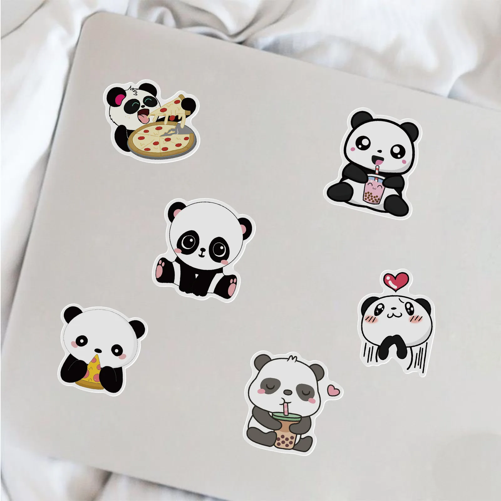 

50PCS Cute Animals Panda Stickers For Notebook Motorcycle Skateboard Computer Decal Cartoon Luggage Animal Decal Sticker