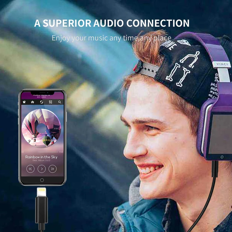 Освещение на 3 5 мм разъем Aux Кабель адаптер для Apple IPhone XS Max XR 7 Plus 8X11 6 6S Разъем