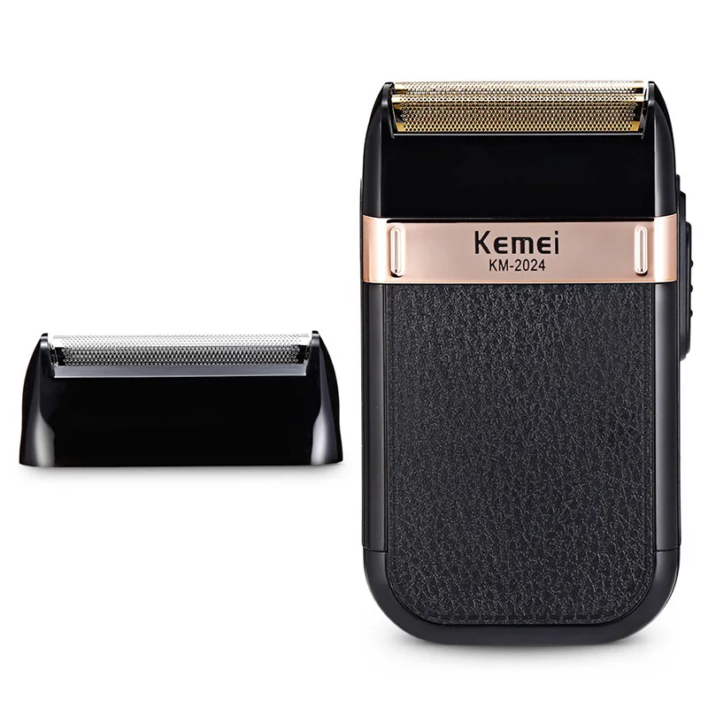 Kemei электробритва USB перезаряжаемая для мужчин с двойным лезвием